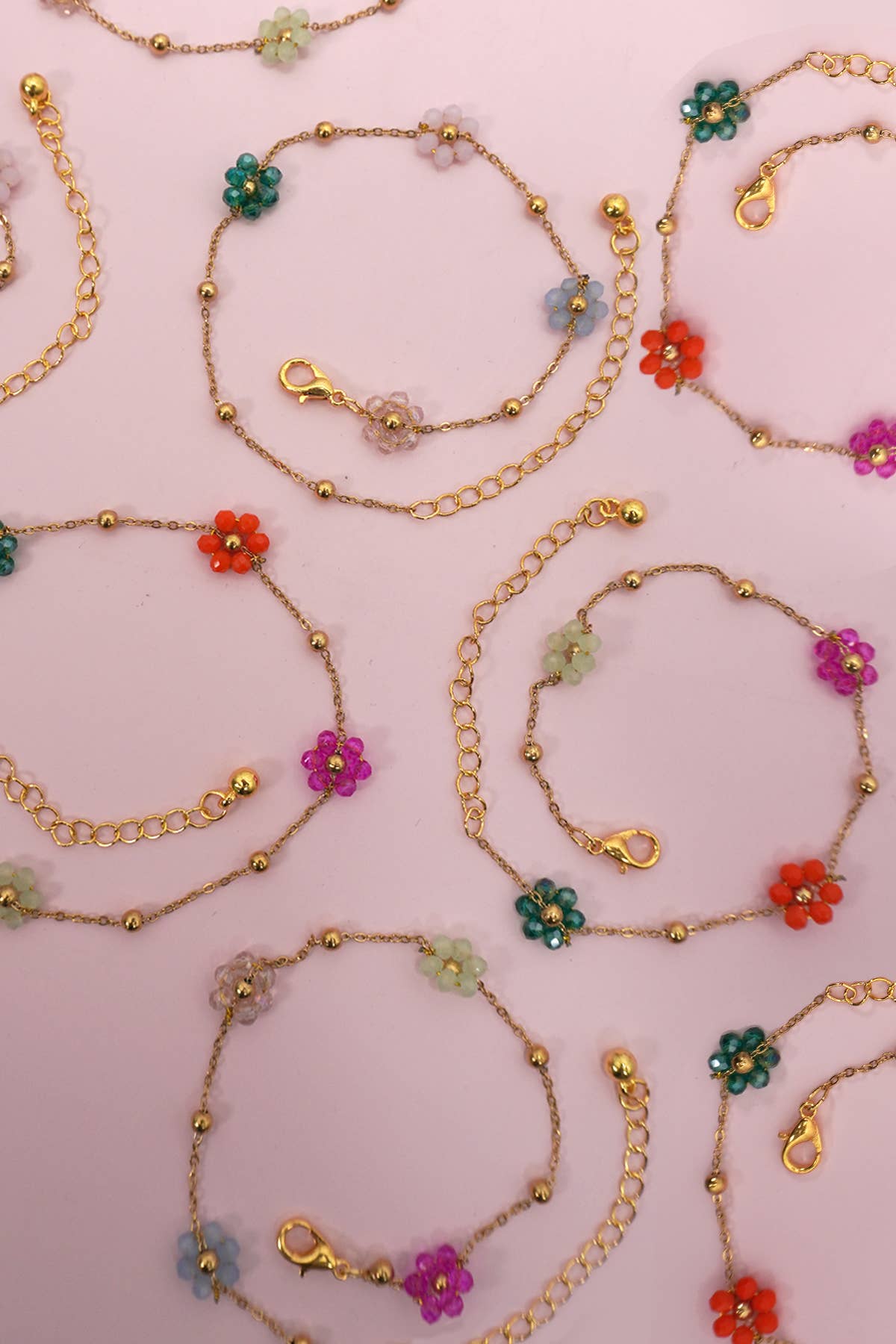 FLOWER CHARM BRACELETS