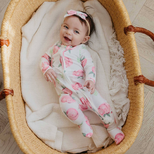 Zip-Up Footie Pajama - Grace