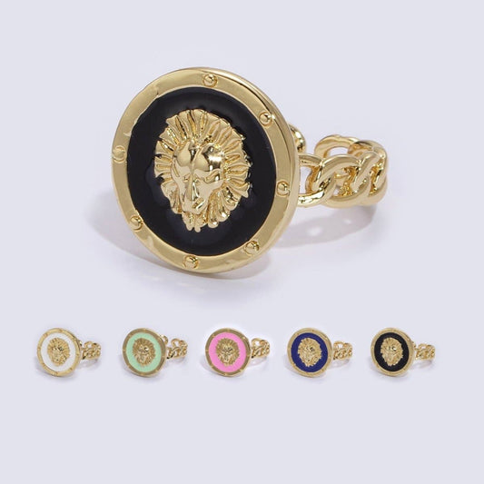 Enamel Leo Ring