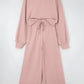 LAS Drop Shoulder Pullover and Wide Leg Pants Set (S-XL)