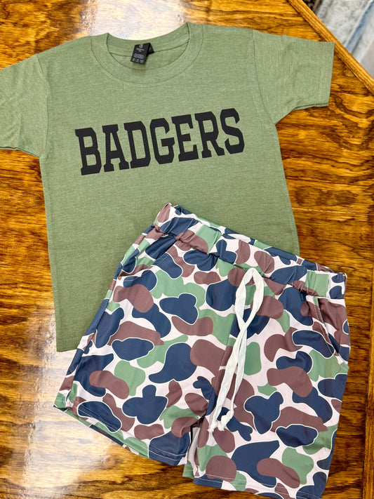 Badger Boys Olive Tee