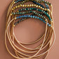 Boho Layered Spring Coil Guitar String Bracelet Set - 6963