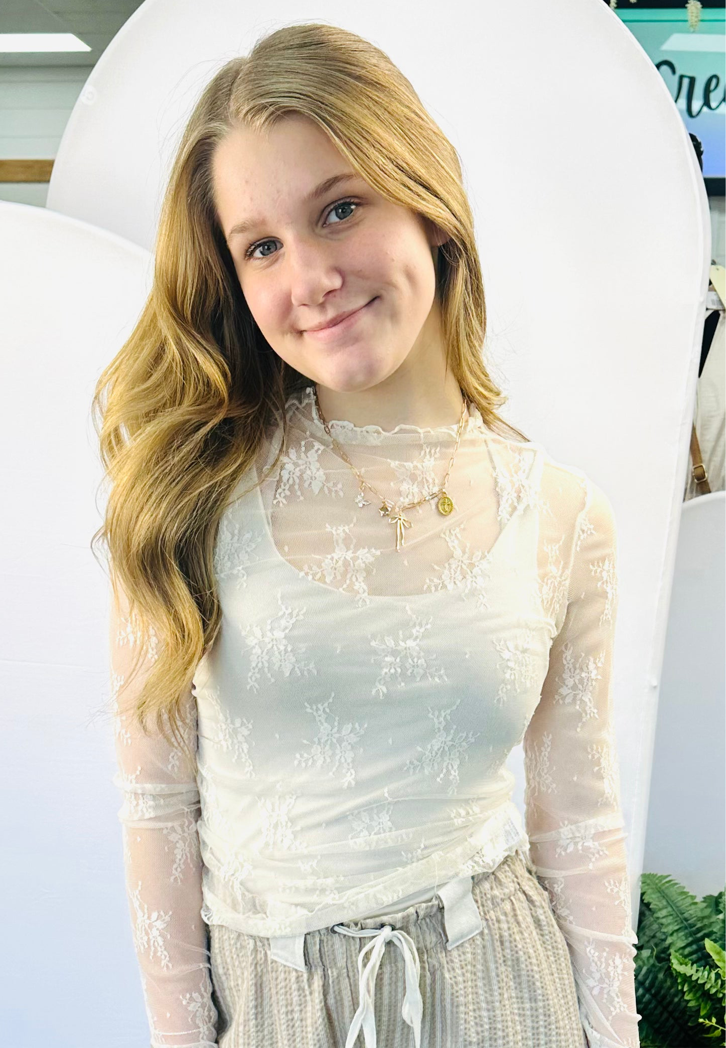 Lace long sleeve