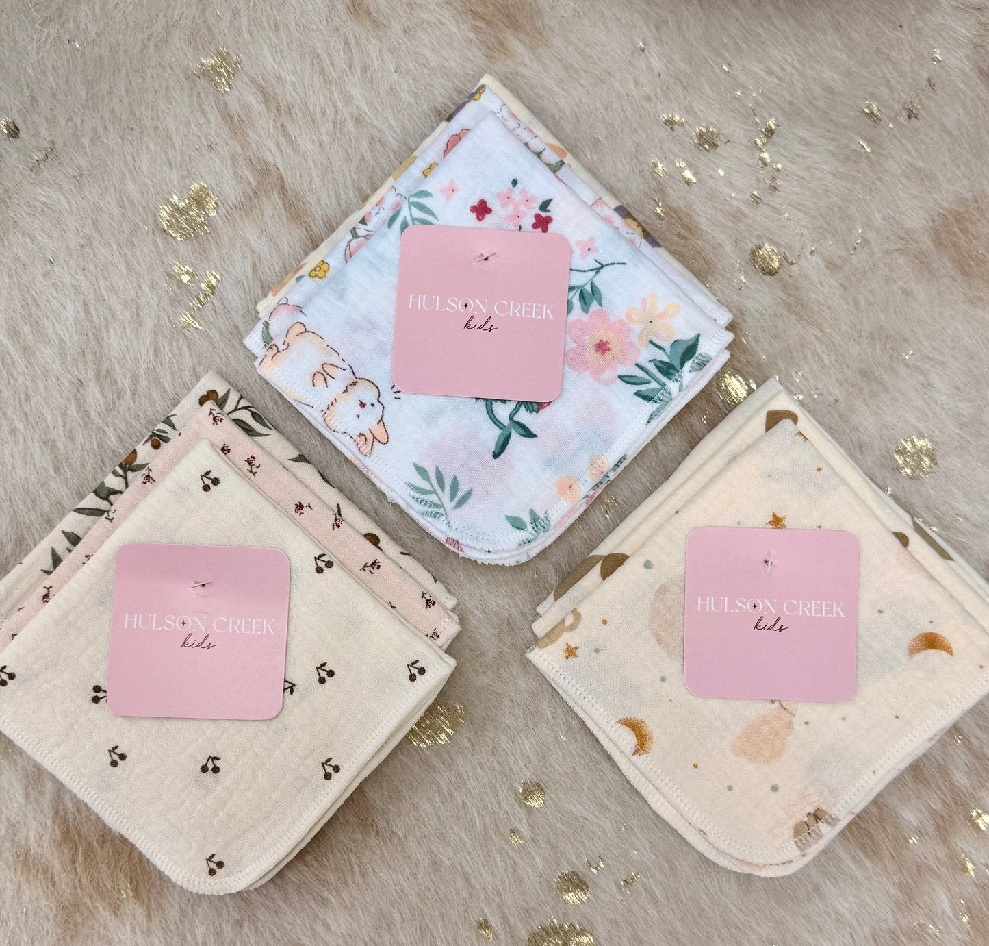 Muslin Baby Wash Cloth - 3 Pack