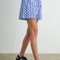 Striped Drawstring Pocket Boxer Shorts