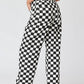 Demi Checkered Bottoms w Elastic Band