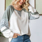Wildflower Patchwork Waffle Knit Top