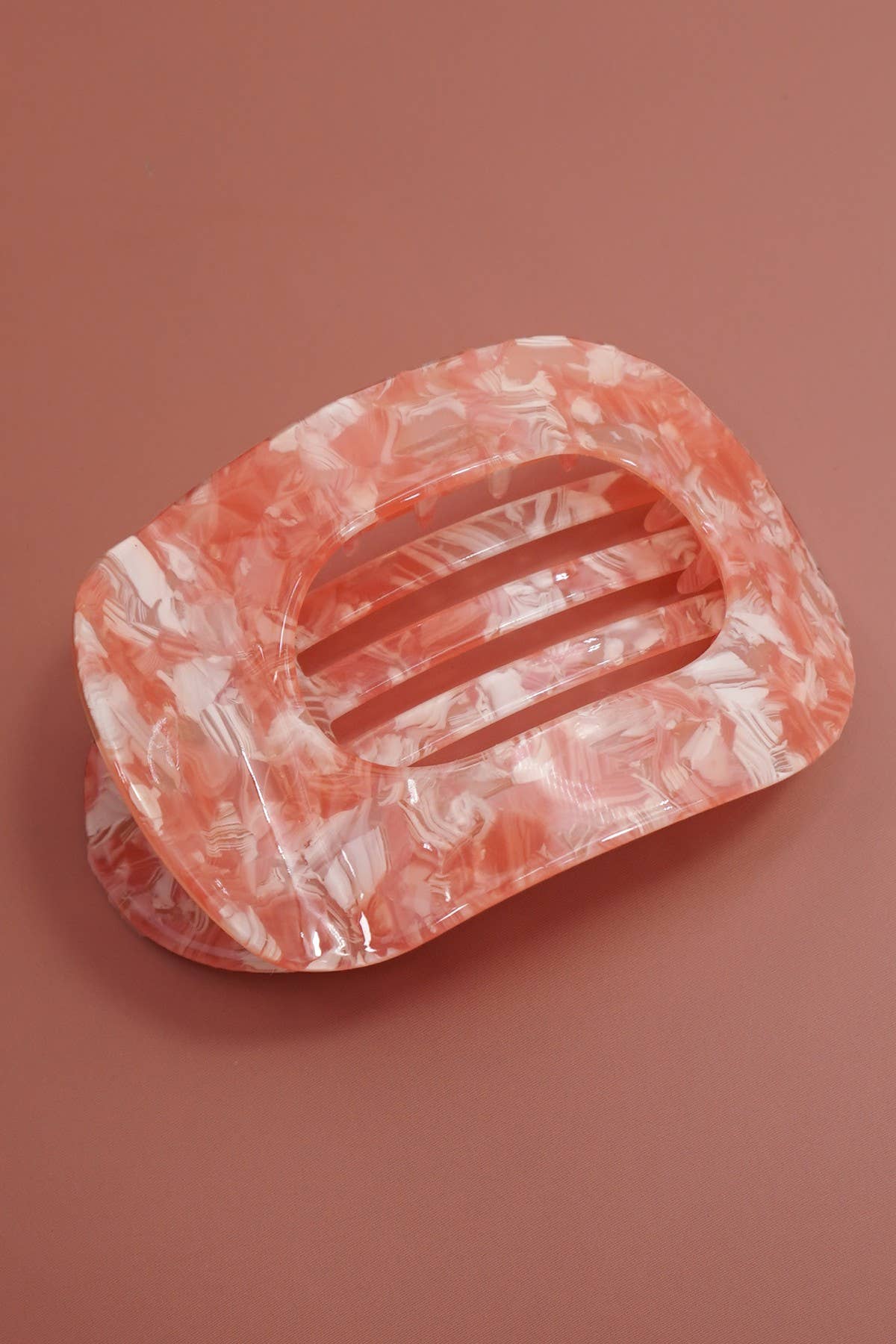 Jumbo Lay Flat Oval Hair Claw Clips