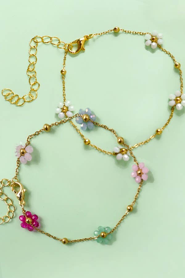 FLOWER CHARM BRACELETS