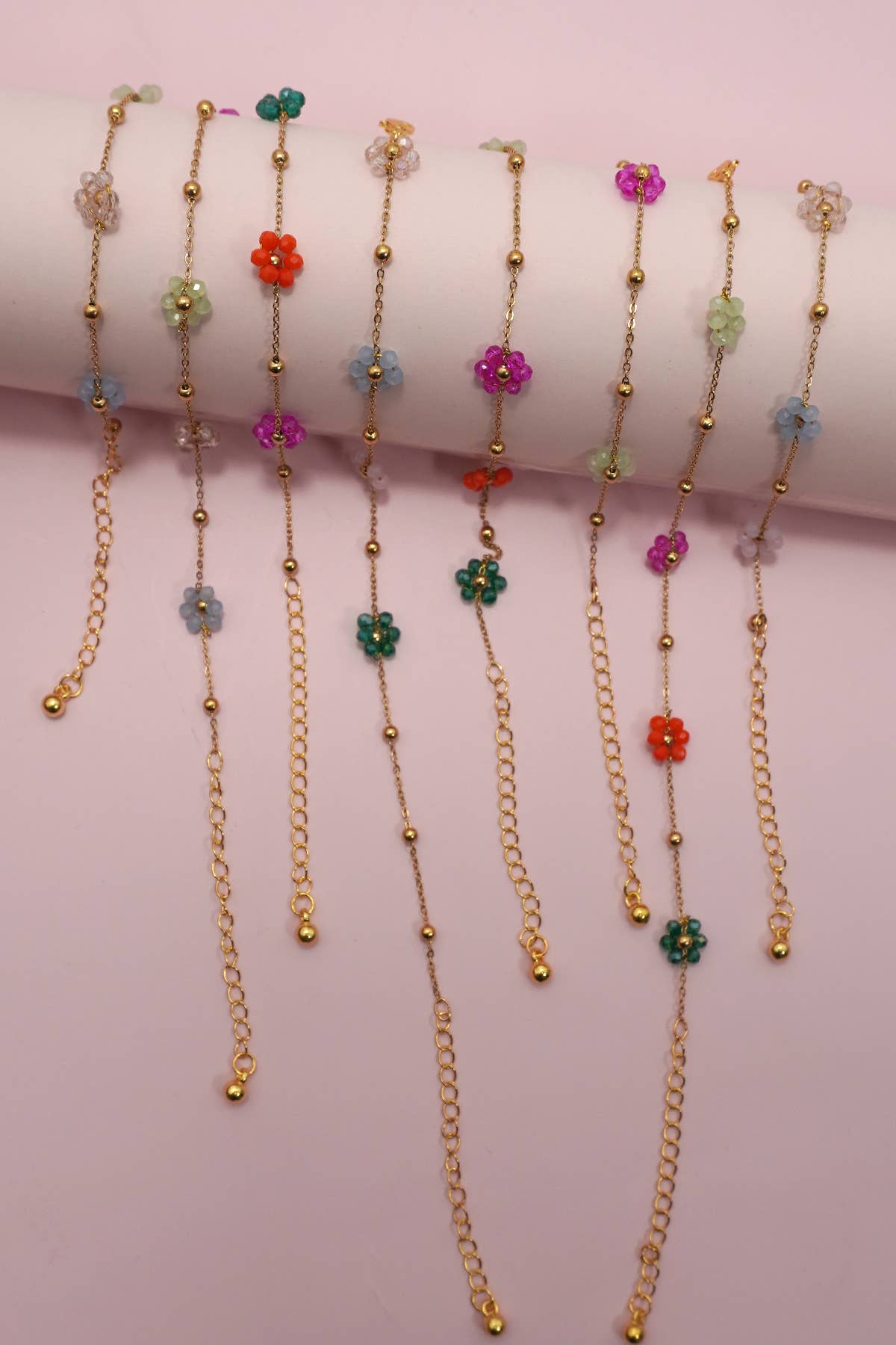 FLOWER CHARM BRACELETS