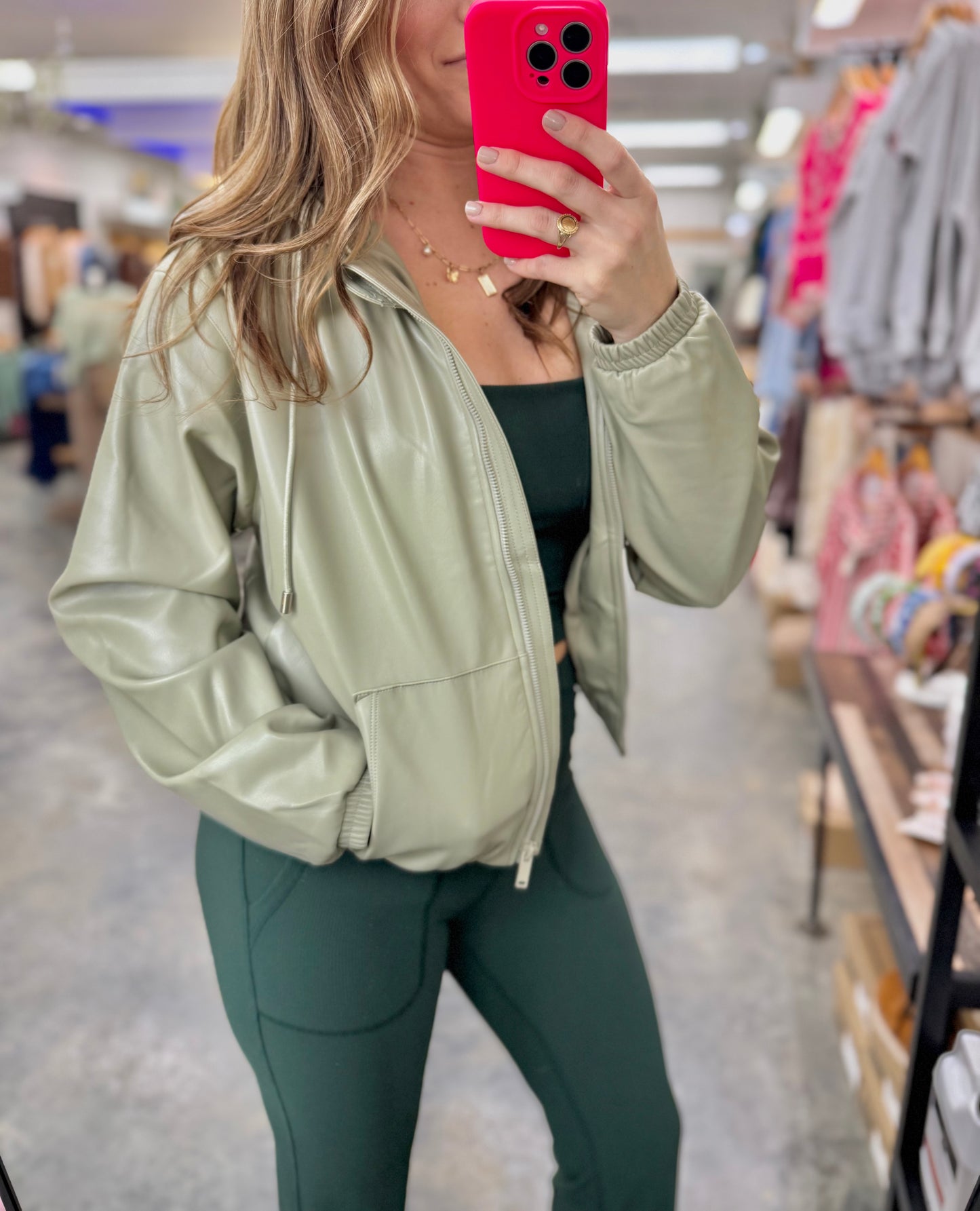 Matcha Luxe Leather Jacket