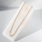 Tarnish Resistant Gold Paperclip Necklace 18 Inch