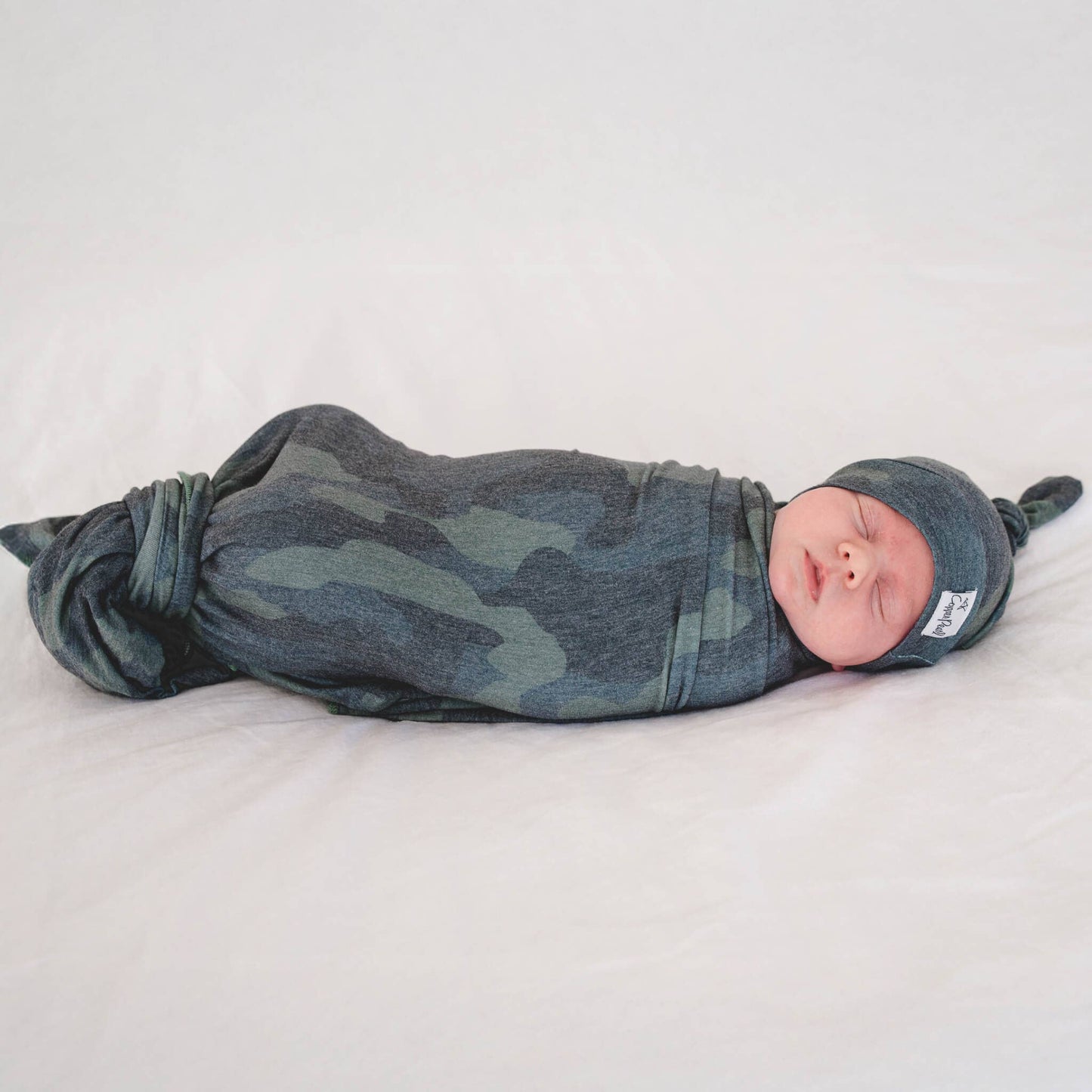 Knit Swaddle Blanket - Hunter
