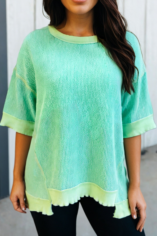 Oversized Mint Top