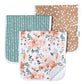 3 Pack Premium Burp Cloths - Autumn