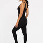 Ribbed Seamless V-Neck Catsuit
