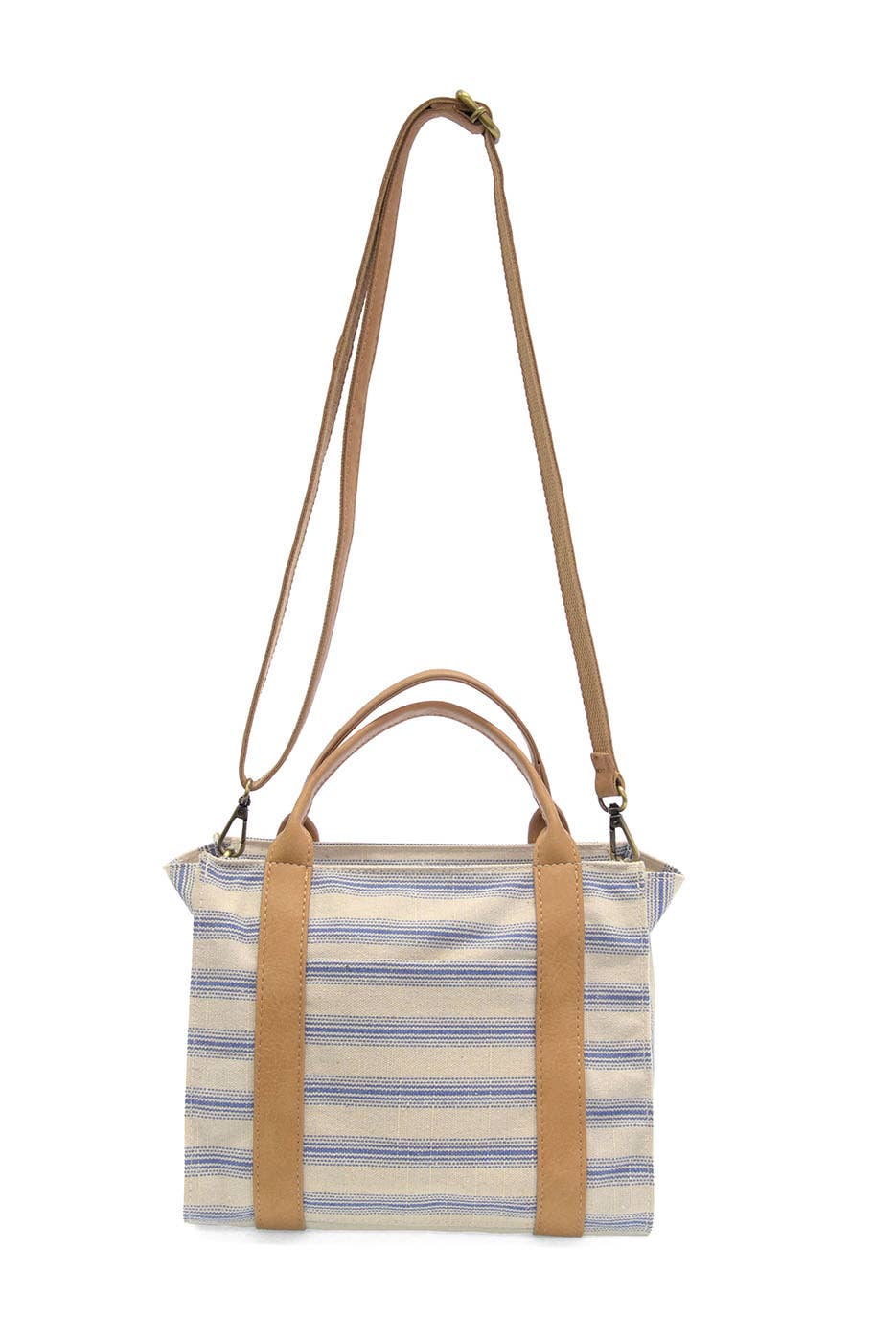 Pencil Stripe Medium Tote in Canvas