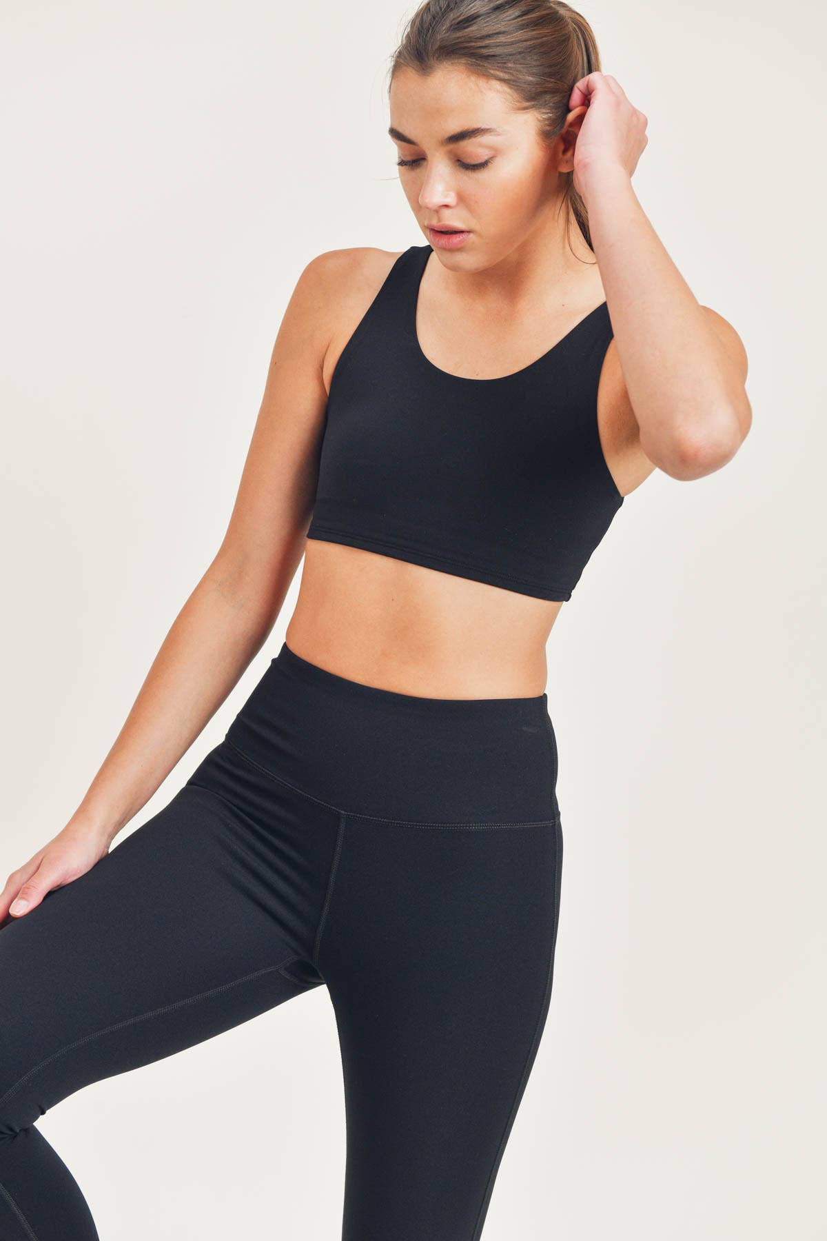 BRONZE - TACTEL-Lycra High-Impact Sports Bra