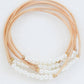 Boho Layered Spring Coil Guitar String Bracelet Set - 6025