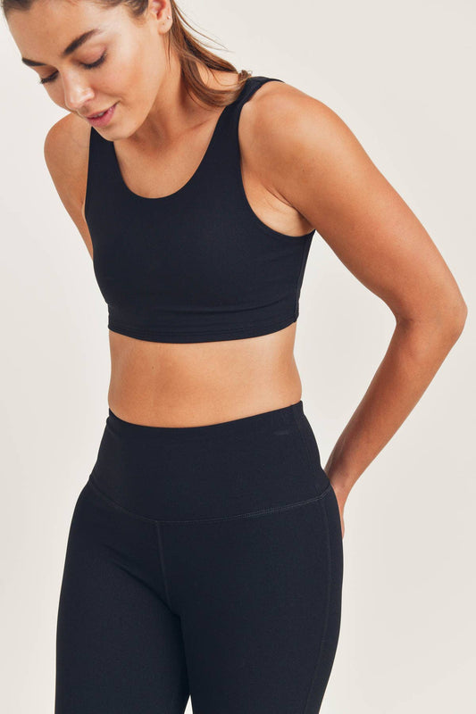 BRONZE - TACTEL-Lycra High-Impact Sports Bra