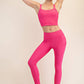 Rib Yoga Leggings with Side Pocket