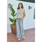 Braided Wide Leg Denim