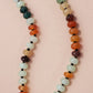 NATURAL AGATE GLASS SEMI PRECIOUS BEAD NECKLACE