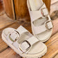 Driftwood Double Buckle Sandal