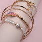 PORCELAIN TOILE PATTERN MULTI LAYER BRACELET