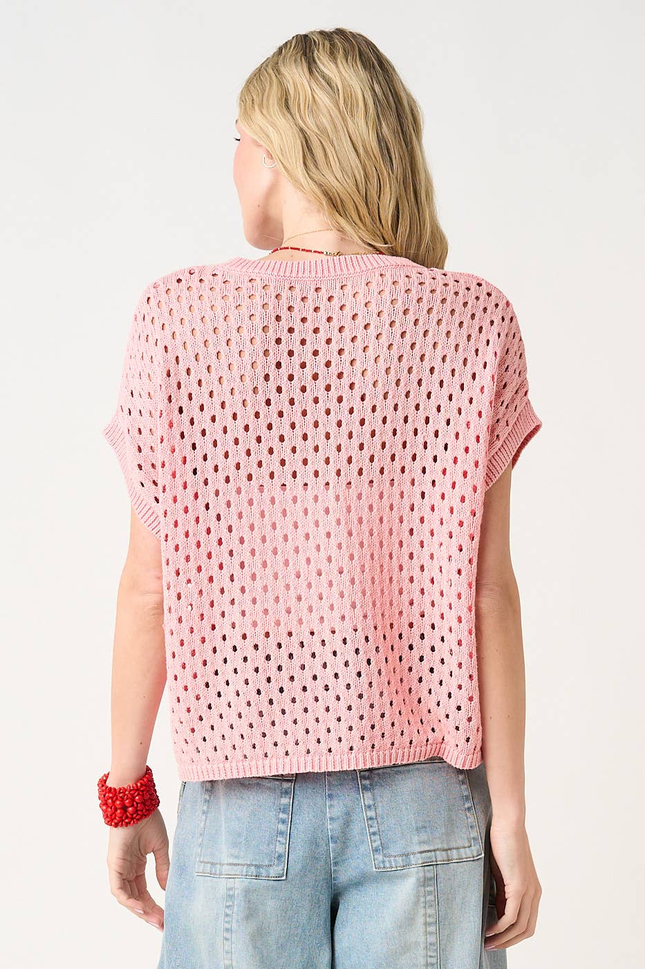 Sugarblush Eyelet Top