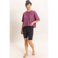 Mineral Wash Waffle Knit Pocket Top