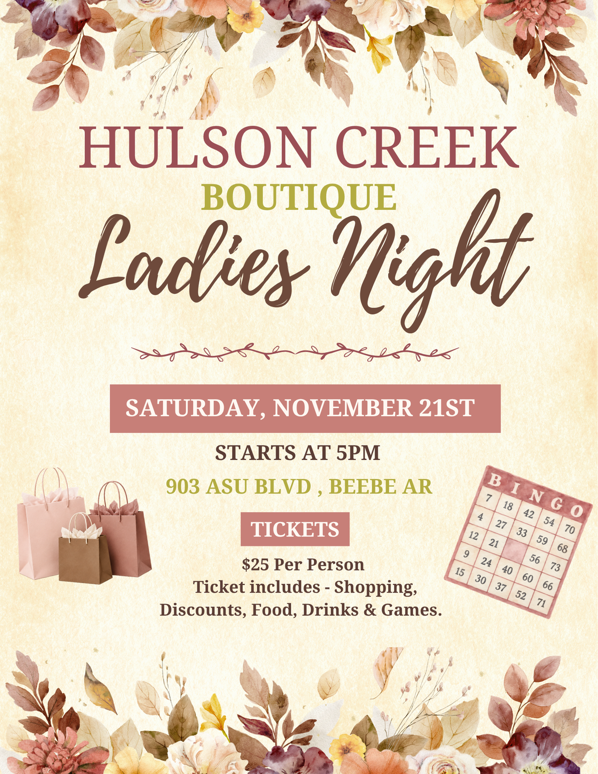 Ladies Night Ticket