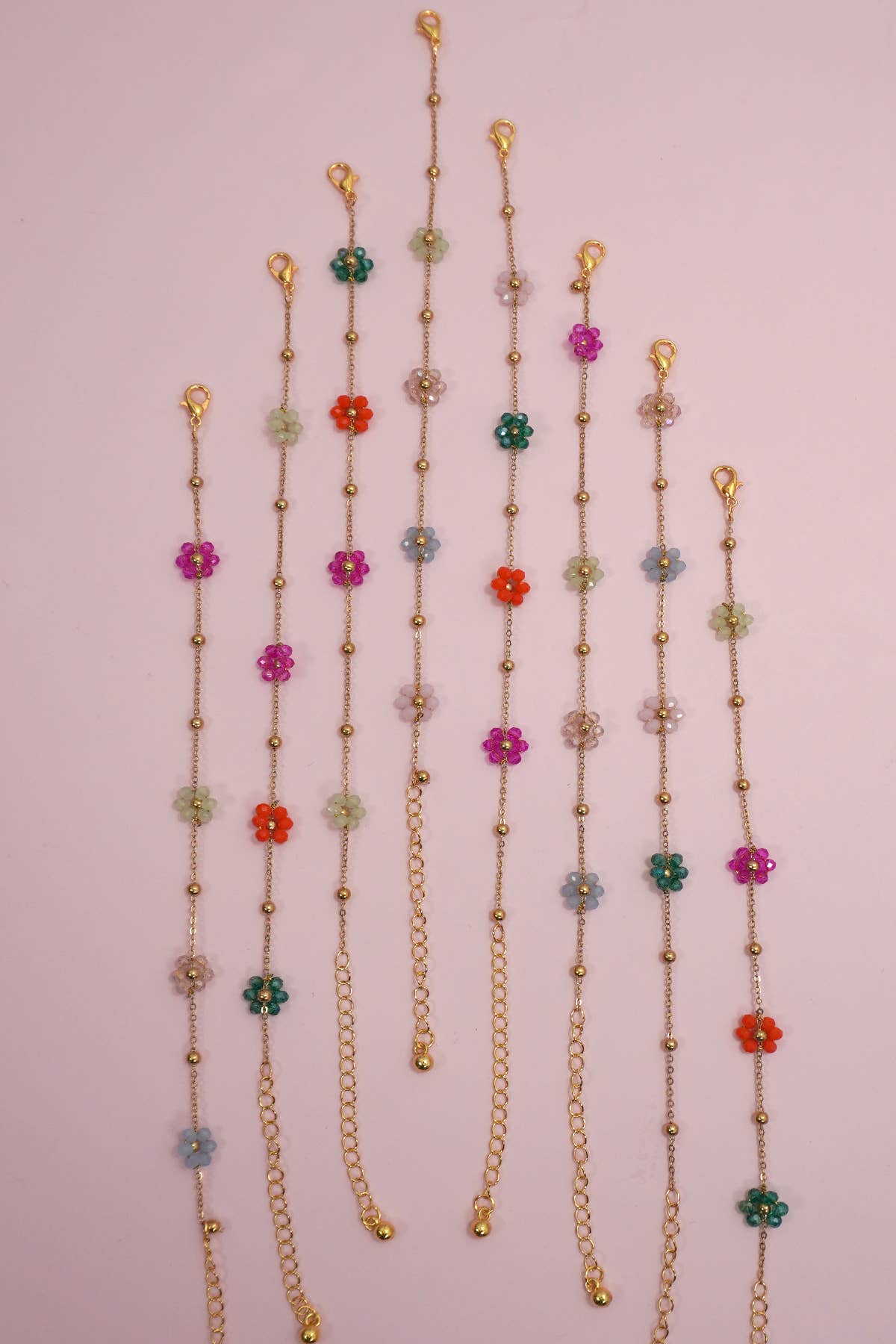 FLOWER CHARM BRACELETS