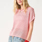 Sugarblush Eyelet Top