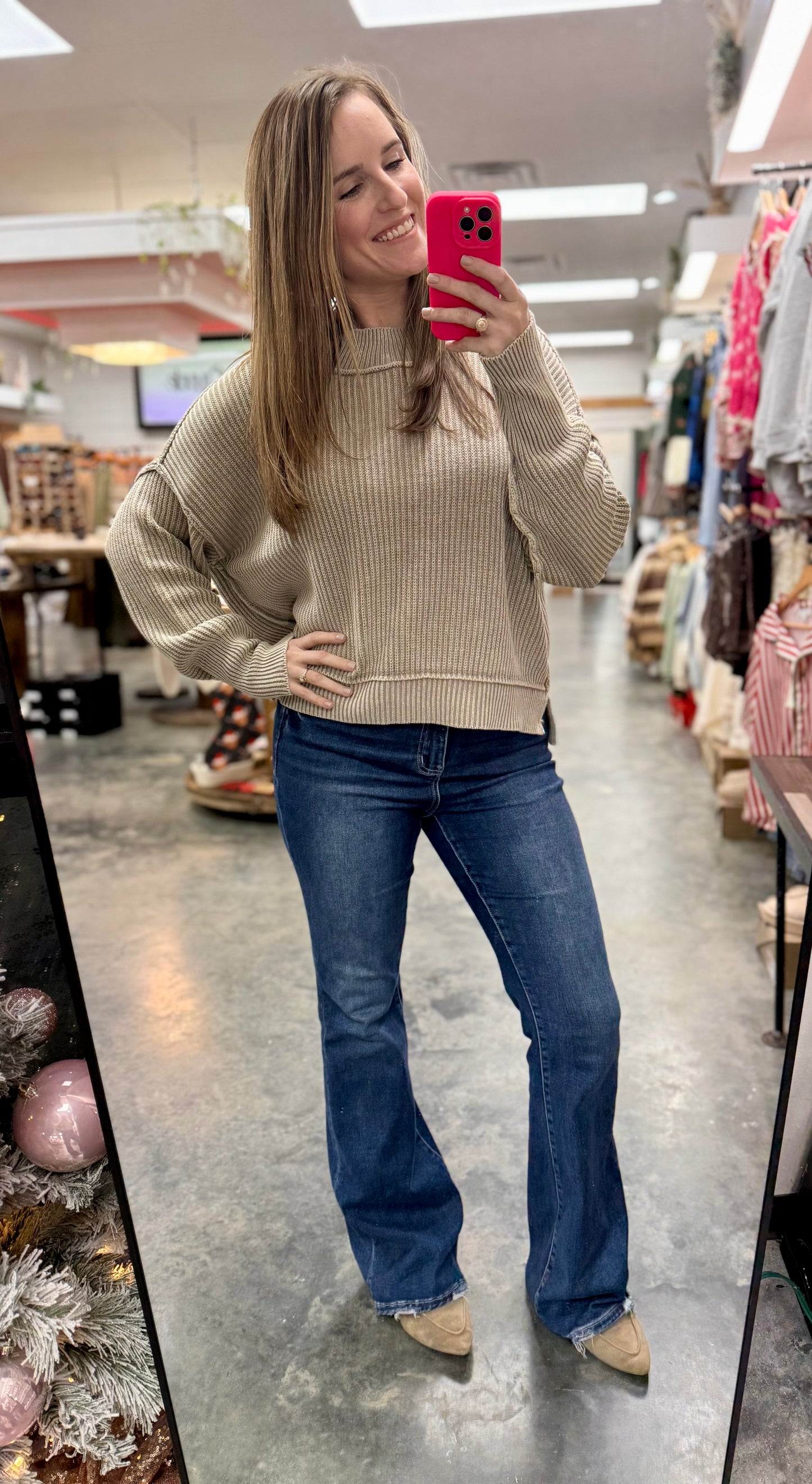 The Driftwood Crop Sweater