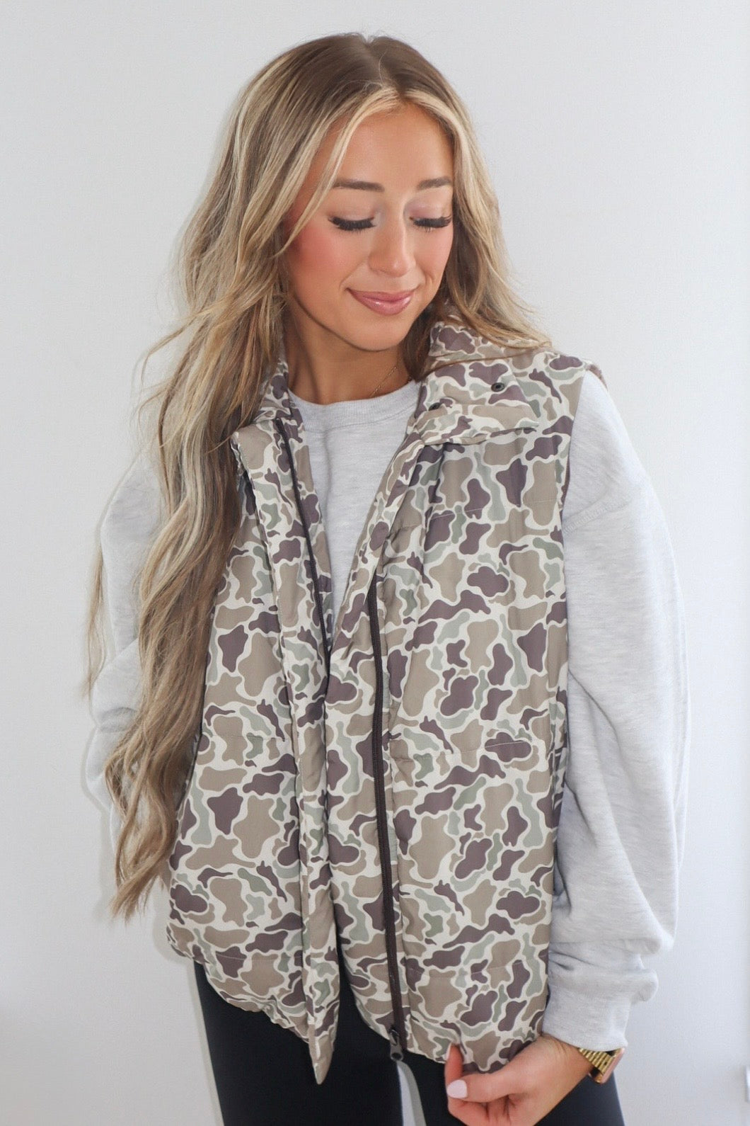 Camo Puffer Vest