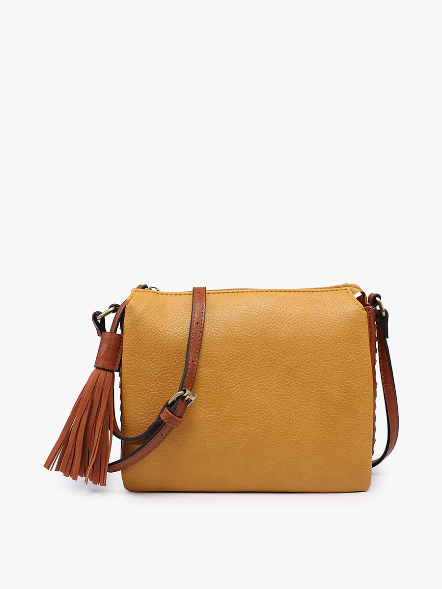 Sabrina 2 Tone Crossbody w/ 3 Compartments