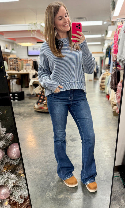 The Driftwood Crop Sweater