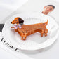 Wiener Dog Hair Claw Clips