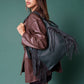 Sav Distressed Hobo w/ Fringe Detail
