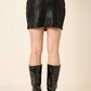 METALLIC FOIL MINI SKIRT