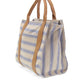 Pencil Stripe Medium Tote in Canvas