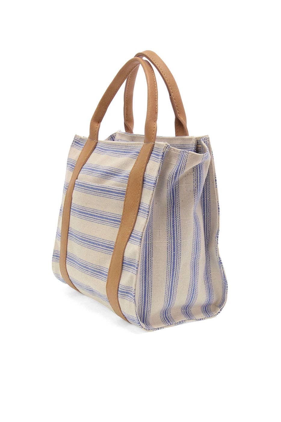 Pencil Stripe Medium Tote in Canvas