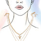 BULL HORN MULTI LAYER NECKLACE | 80N243