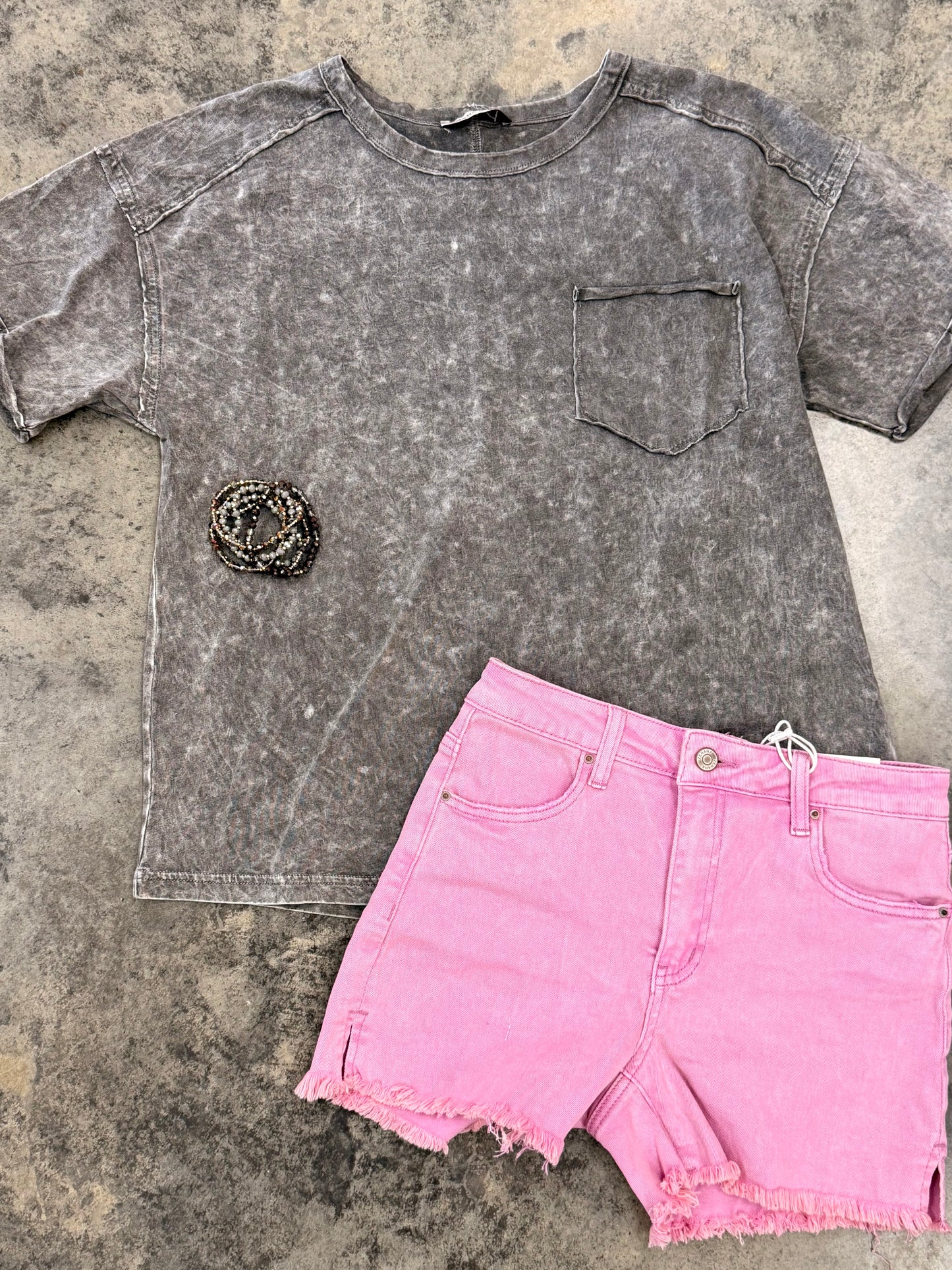 Pink Cut off shorts