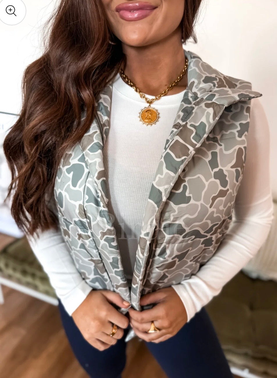 Camo Puffer Vest
