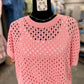 Sugarblush Eyelet Top