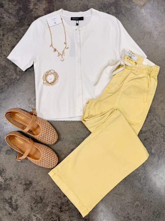 Butter Yellow Soft Denim