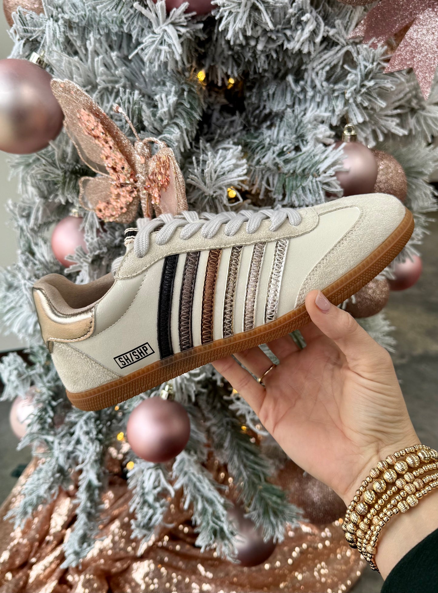 Metallic Mix Sneaker