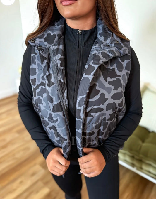 Camo Puffer Vest